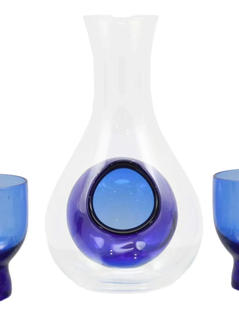 Ebros Japanese Traditional Toast Ceremony Blue Infused Glass Sake Set